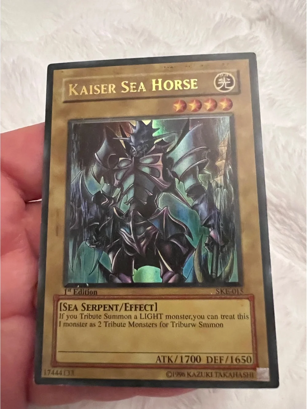 Ultra Rare Kaiser Sea Horse Holo 1st Edition Yu-Gi-Oh! Card